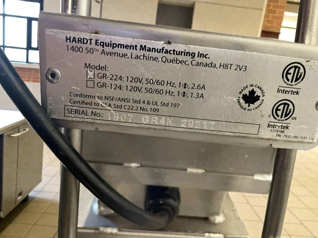 Premium Condition – HARDT GR-224 Commercial Electric Grill / Toaster – 120V / Single Phase – Fully Tested & Working