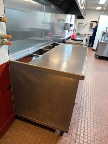Exceptional Condition – Stainless Steel Work Table with Under Cabinet Storage – 57" x 31" x 38" – Mobile Commercial Prep / Service Cabinet – Fully Inspected & Ready for Use!