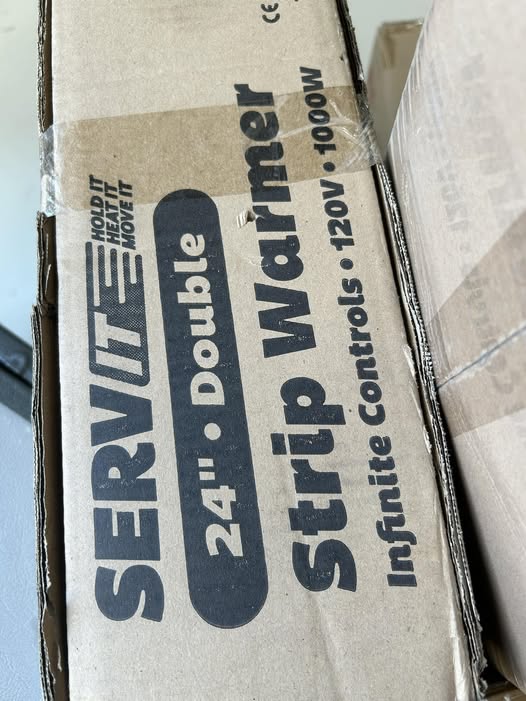 Brand New – ServIt 24" Double Strip Warmer – Dual Infinite Controls – 120V / 1000W – Brand New!