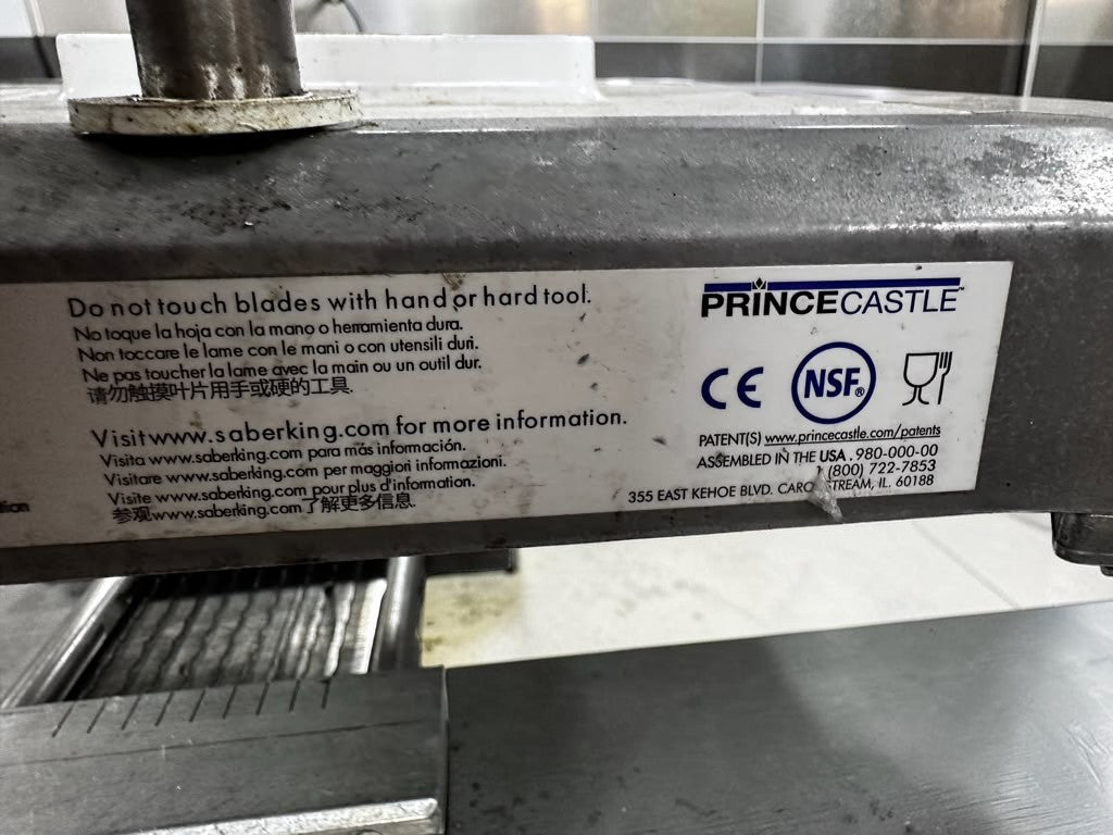 Optimal Condition – Prince Castle 980-000-00 Saber King – Manual Fruit & Vegetable Food Slicer – NSF Certified – Fully Tested & Ready for Commercial Use!