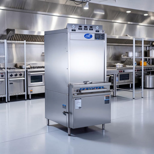Outstanding Condition – LVO FL14F – 14-Pan Front-Load Commercial Pot, Pan, Bowl & Utensil Washer – 460V 3-Phase – Fully Tested & Operational!