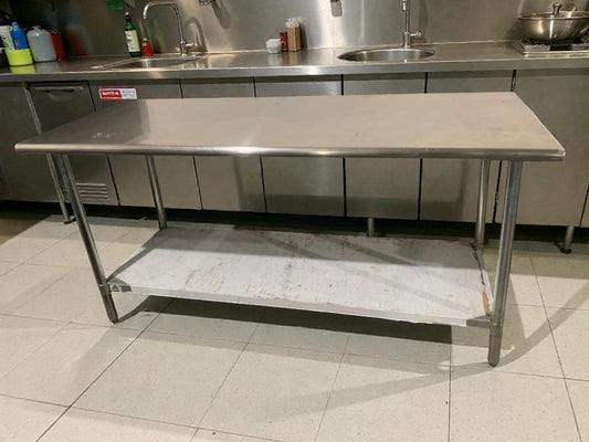 Outstanding Condition – Stainless Steel Commercial Prep Table with Undershelf – Heavy-Duty