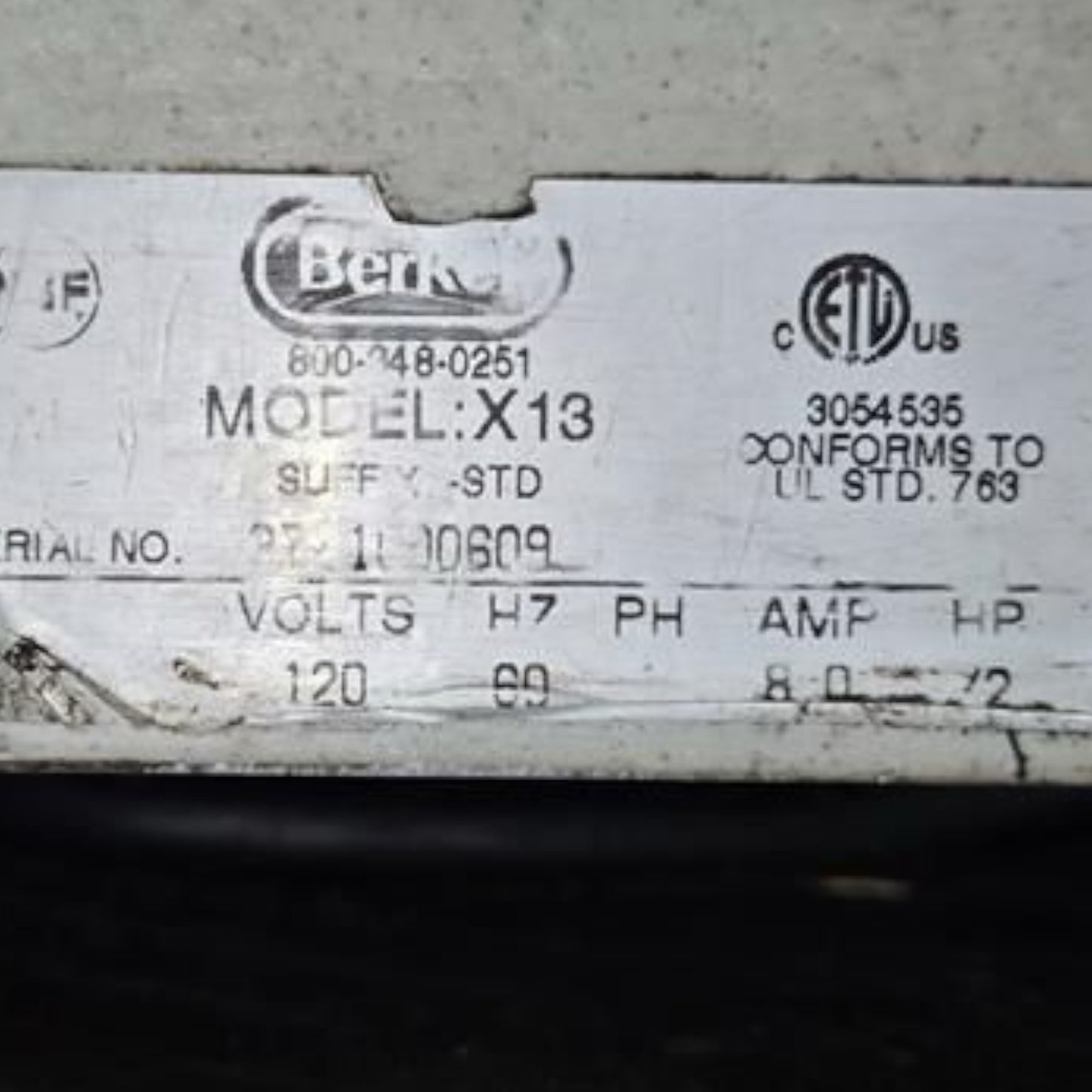 Exceptional Condition – Berkel X13-PLUS 13" Manual Gravity Feed Meat Slicer – 1/2 HP – Fully Tested & Operational!