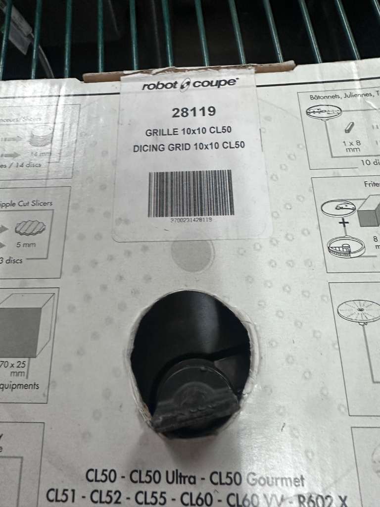 Brand New Condition – Robot Coupe 28119 – 10×10 mm Dicing Grid – Commercial Food Processor Attachment!