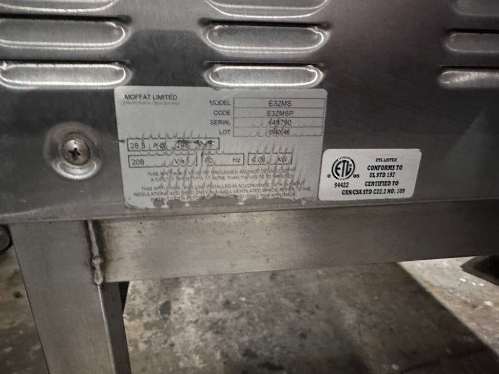 Superior Condition – Turbofan E32MS Electric Convection Oven – 208V / Single Phase – Fully Tested & Working!