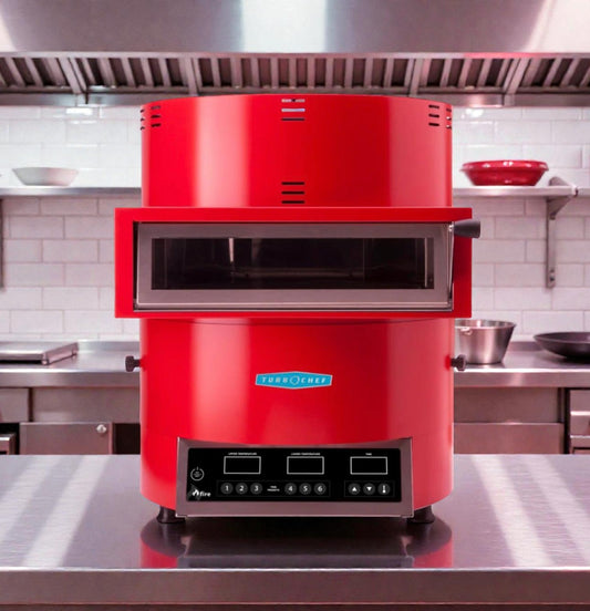 Premium Condition – TurboChef FIRE Countertop Pizza Oven – Single Deck – 208–240V / 1PH – Red – UL Listed – Fully Tested & Operational!