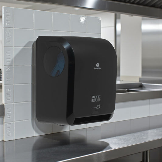 Like-New Condition – Pacific Blue Ultra 59590 – Automated Touchless Paper Towel Dispenser – Quantity 2 – Black – New Open Box – Ready for Use!