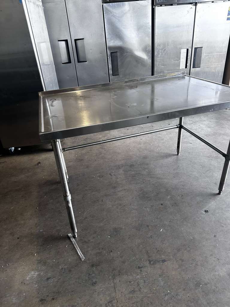Remarkable Condition – Stainless Steel Commercial Work Table – Approx. 60" x 36" – Open Base Prep Table – Fully Inspected & Ready for Use!