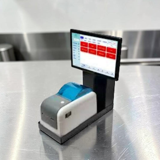 Remarkable Condition – Label King Turbo – Commercial Restaurant Food Labeling & Temperature Monitoring System – Printer, Touchscreen, Wireless Hub & Accessories – Fully Tested & Operational!