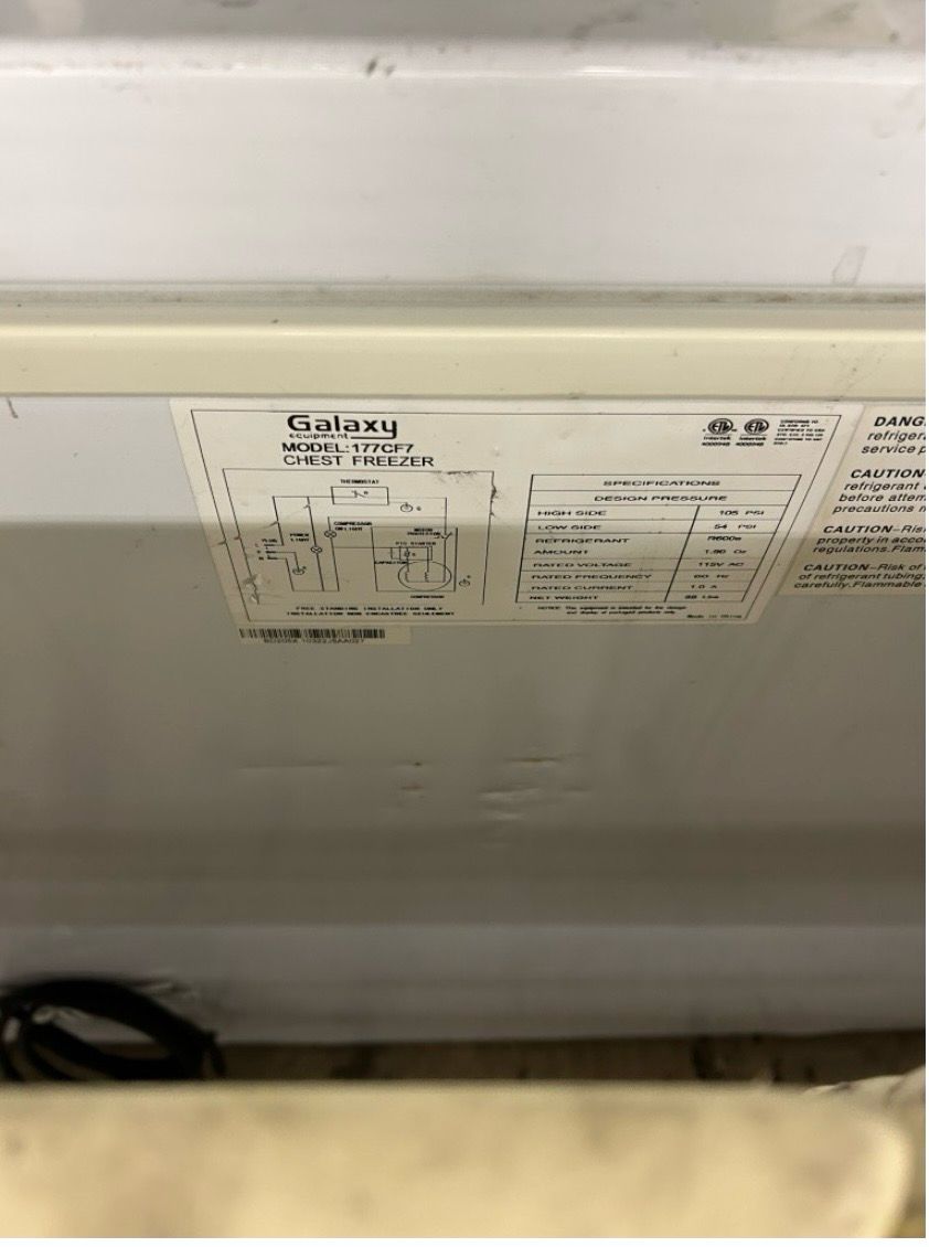 Immaculate Condition – Galaxy 177CF7 Commercial Chest Freezer – 115V / Single Phase – Fully Tested & Working!