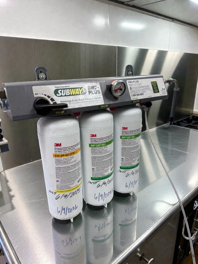 Flawless Condition – 3M SW3-PLUS Beverage & Ice Water Filtration System – Commercial Triple Cartridge – Fully Tested & Operational!