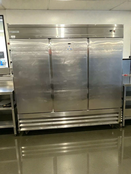 Pristine Condition – Kintera 3-Door Commercial Reach-In Refrigerator – 115V / Single Phase – Fully Tested & Working!