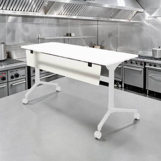 Brand-New Condition – Vari 401369 – Flip Top Training Table Modesty Panel – 5 Ft. – Frosted Acrylic – Original Box