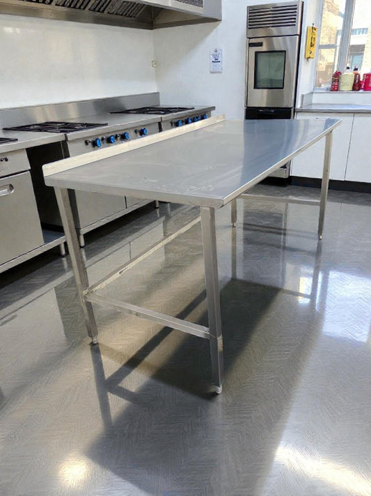 High-Grade Condition – Stainless Steel Commercial Work Table w/ Backsplash – Fully Inspected & Ready for Use