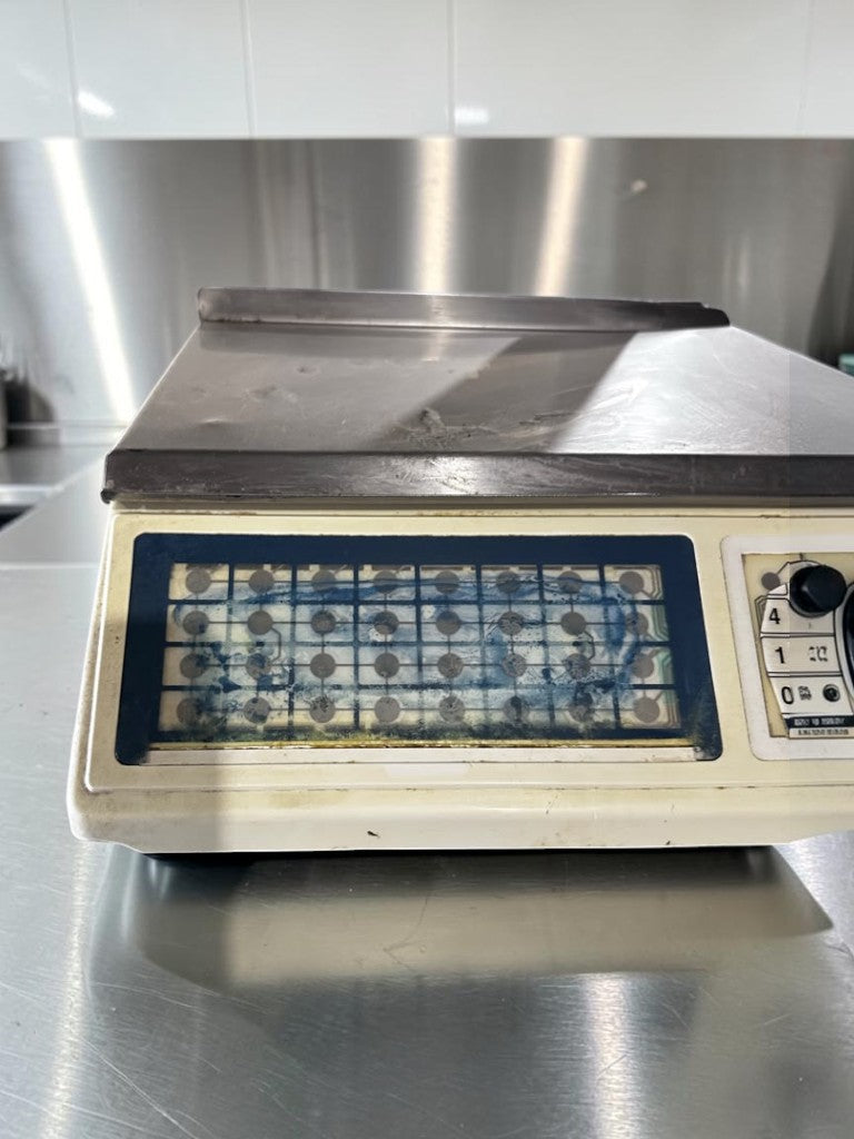 Dependable Condition – Skyfood PC-100-PL – 10" Stainless Steel Price Computing Scale with Pole Display – 60 lb Capacity – 115V – Fully Tested & Operational!