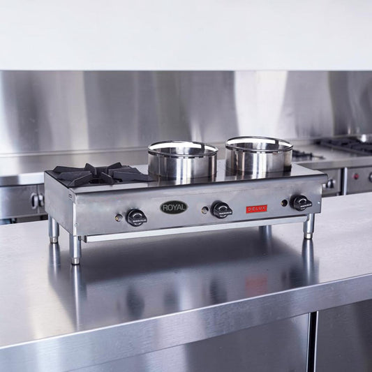 High-Grade Condition – Star Max ORHP-336 – 36" Stainless Steel Countertop 3-Burner Flex-System Wok Range – Natural Gas – 90,000 BTU – Fully Tested & Operational!