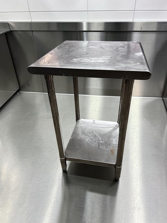Immaculate Condition – All Stainless Steel 24” x 24” Commercial Work Table – Prep Table – Ready for Commercial Use!
