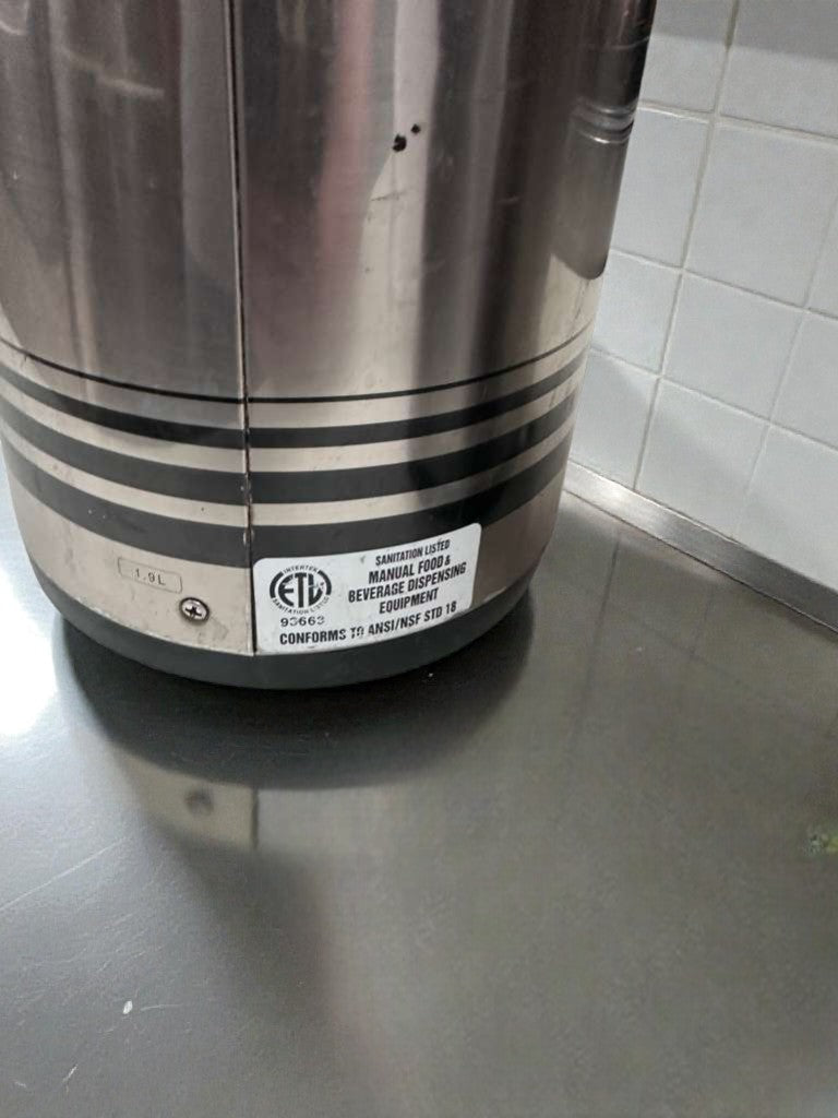 Premium Condition – Stainless Steel Commercial Airpot Beverage Dispensers – 1.9 Liter – NSF / ETL Listed – Fully Tested & Operational (Qty 2)