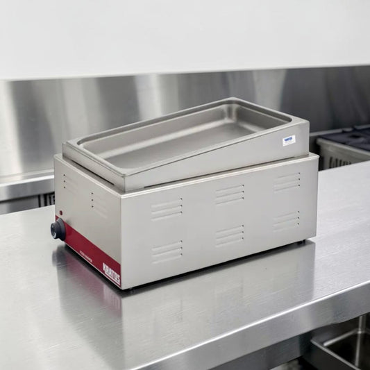 Superior Condition – Kratos 28W-600 – Full-Size 12″ × 20″ Countertop Food Warmer with Angled Display Adapter – 120V – 1200W – Fully Tested & Operational!