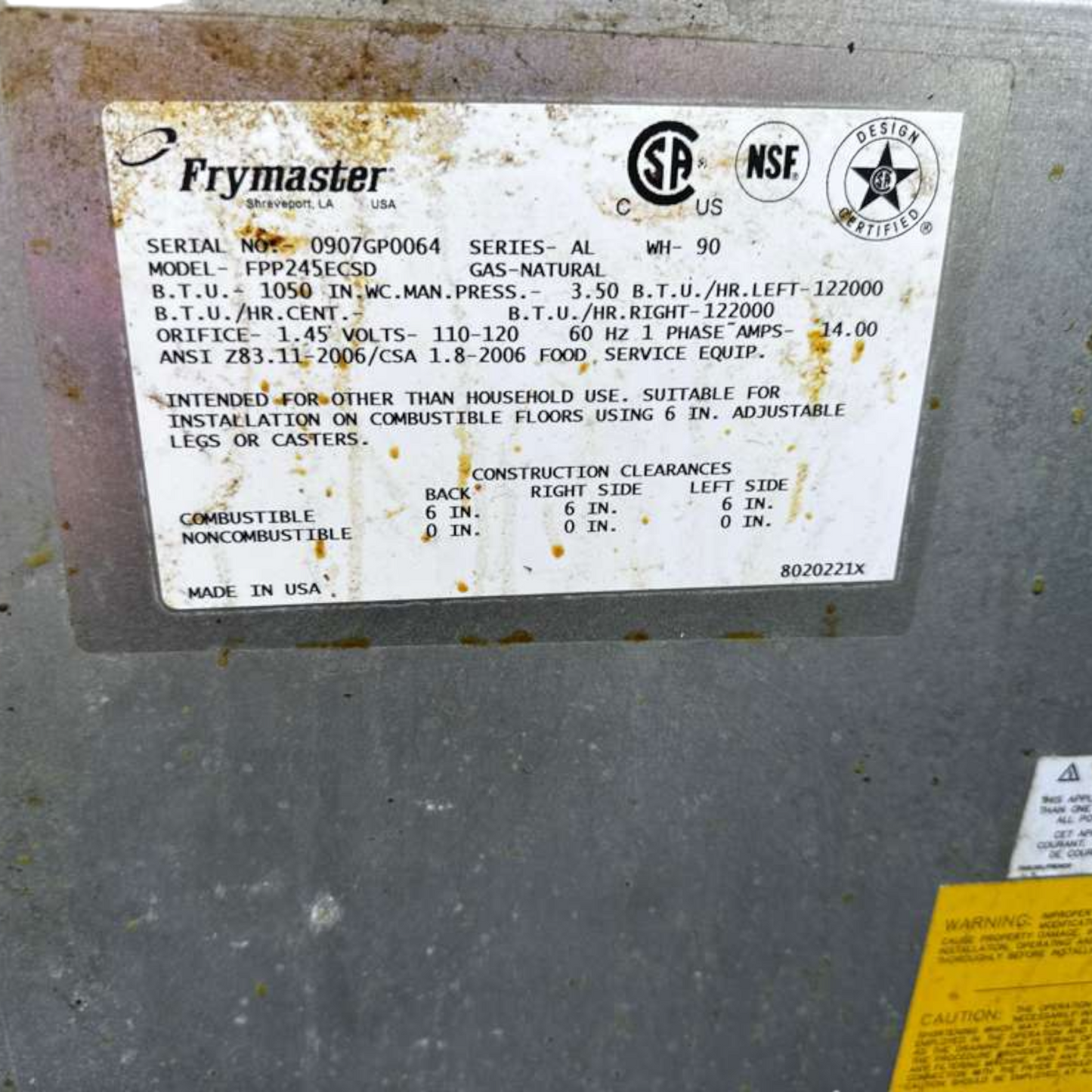 Prime Condition – Frymaster FPP245 – Commercial Gas Fryer Battery – Split Pots Design – Built-In Filtration System – Fully Tested & Operational!