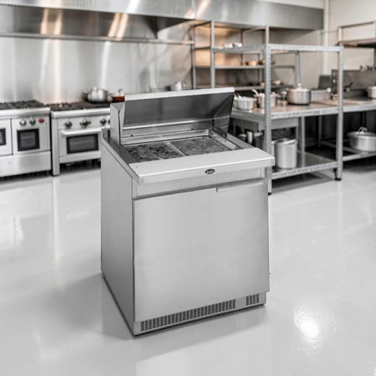 Superior Condition – Randell 9412-32-7 – 32" Single Door Refrigerated Sandwich & Salad Prep Unit – 12 Pan Capacity – 115V – NSF & cULus Listed – Fully Tested & Operational!