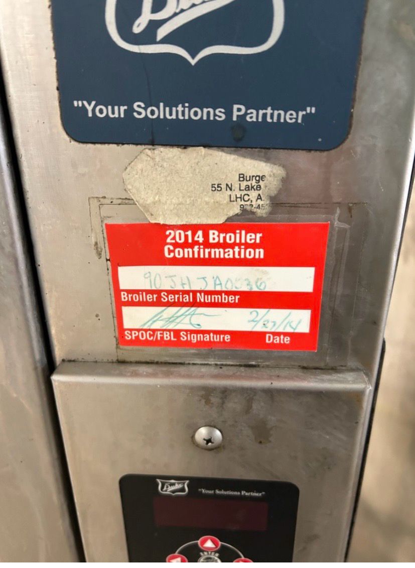 Premium Condition – Duke Commercial Conveyor Broiler – Natural Gas – Fully Tested & Working