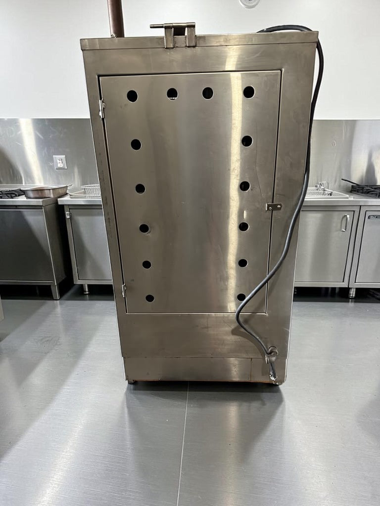 Top-Tier Condition – Commercial Stainless Steel Dual-Sided Gas Shawarma / Gyro Vertical Broiler – Heavy-Duty Rotisserie – Fully Tested & Operational!
