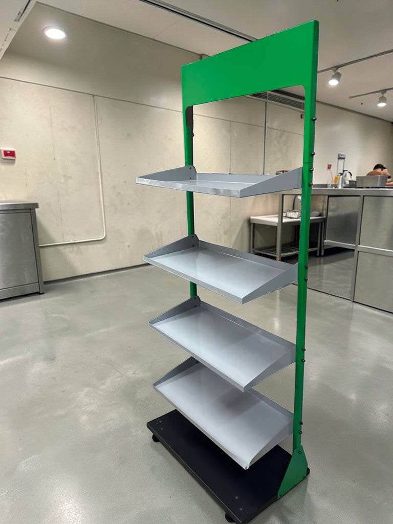 Prime Condition – Commercial Retail Gondola Display Shelf – 4-Tier Merchandising Unit – Heavy-Duty Construction – Fully Inspected & Ready for Use!