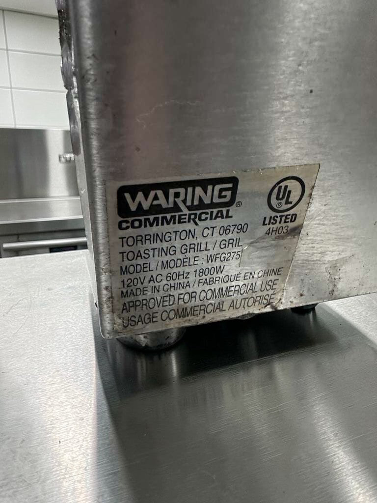 Premium Condition – Waring Commercial WFG275 – Tostato Supremo Panini Grill – 120V – UL Listed – Fully Tested & Operational!