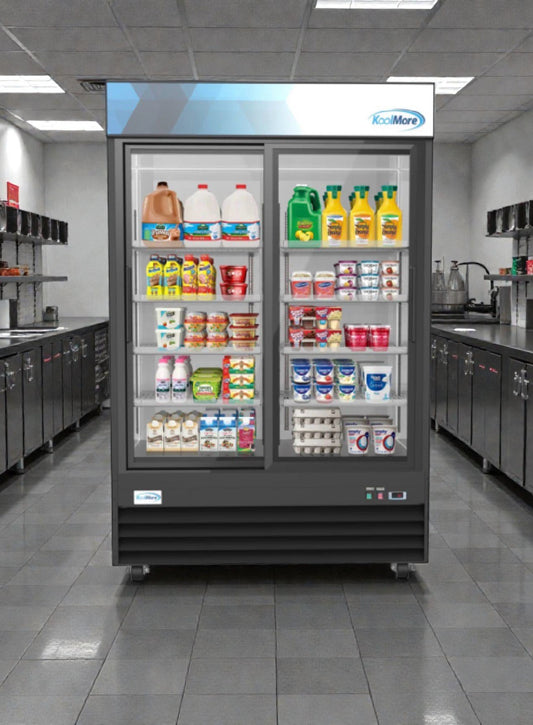 Brand New – Koolmore 53" Two-Door Glass Merchandiser Refrigerator