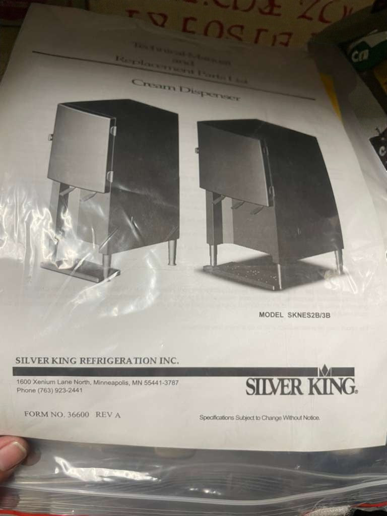 Excellent Condition – Silver King Refrigerated Cream Dispenser – 120V / Single Phase – Fully Tested & Working!