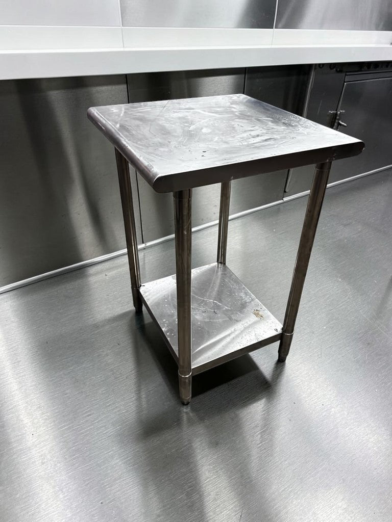 Immaculate Condition – All Stainless Steel 24” x 24” Commercial Work Table – Prep Table – Ready for Commercial Use!
