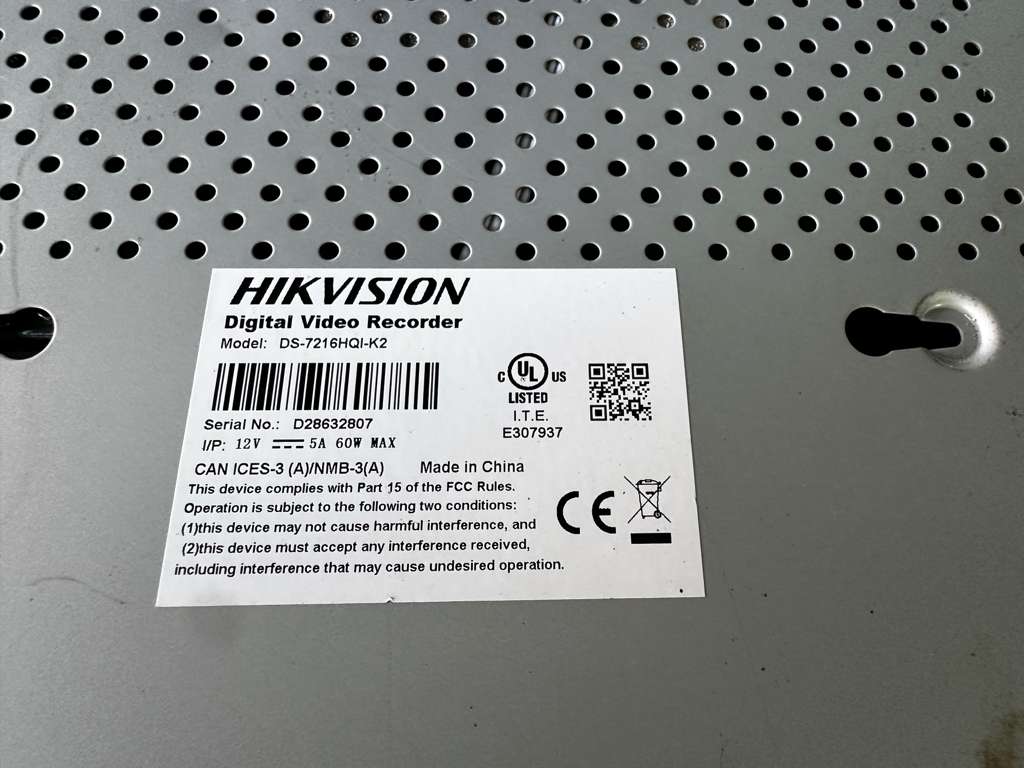 Elite Condition – Hikvision DS-7216HQI-K2 16-Channel TurboHD Digital Video Recorder – DVR Security System – Fully Tested & Operational!