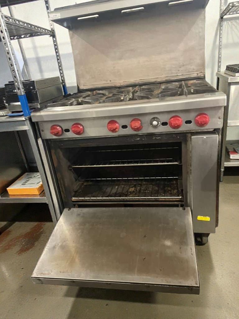 Premium Condition – American Range Commercial Gas Range (6 Burners w/ Oven) – Fully Tested & Working!