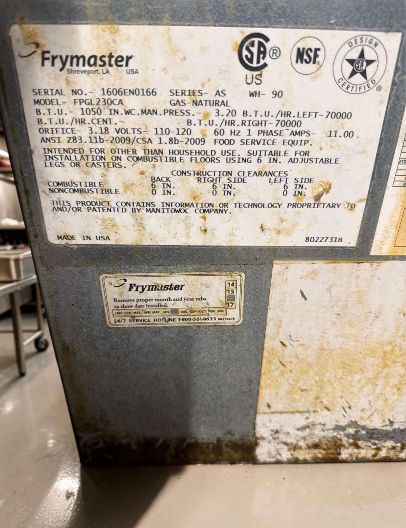 Immaculate Condition – Frymaster FPGL230CA-NG – OCF30™ 2-Vat Natural Gas Fryer – 60 lb Total Capacity – ENERGY STAR® - Fully Tested & Operational!