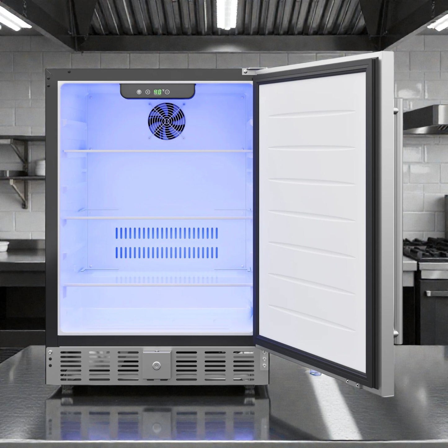 Brand New in Box – Premium Condition – KoolMore KM-BIR5C-SS – 23.4 in. Built-In Refrigerator & Beverage Cooler – Stainless Steel – 5 Cu. Ft.!