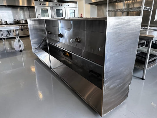 Outstanding Condition – EconAir 12 ft Commercial Stainless Steel Restaurant Exhaust Hood – 12' x 4' x 2' – Type I Kitchen Ventilation Hood – Fully Inspected & Ready for Installation!