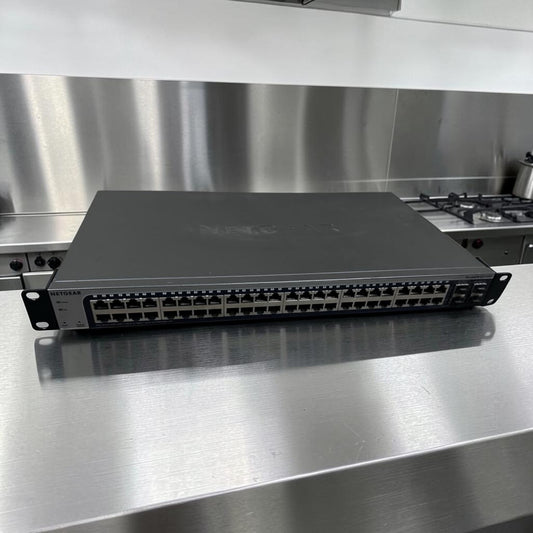 High-Grade Condition – NETGEAR ProSAFE GS748Tv5 – 48-Port Gigabit Ethernet Smart Switch – 2 Dedicated SFP + 2 Copper/SFP Combo Ports – Fully Tested & Operational!