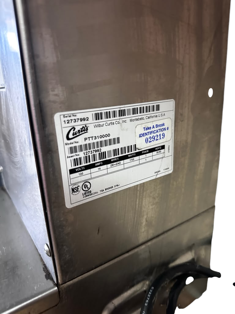 High-Grade Condition – Wilbur Curtis PTT310000 – G3 Polaris 3-Gallon Low-Profile Commercial Iced Tea Brewer – Digital Controls – 120V – NSF & UL Listed – Fully Tested & Operational!