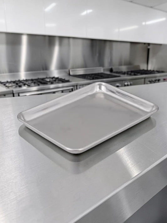 Dependable Condition – 1/4 Size Aluminum Sheet Pans – 18 Gauge Commercial Baking Pans – Quantity 40 – Ready for Commercial Use!