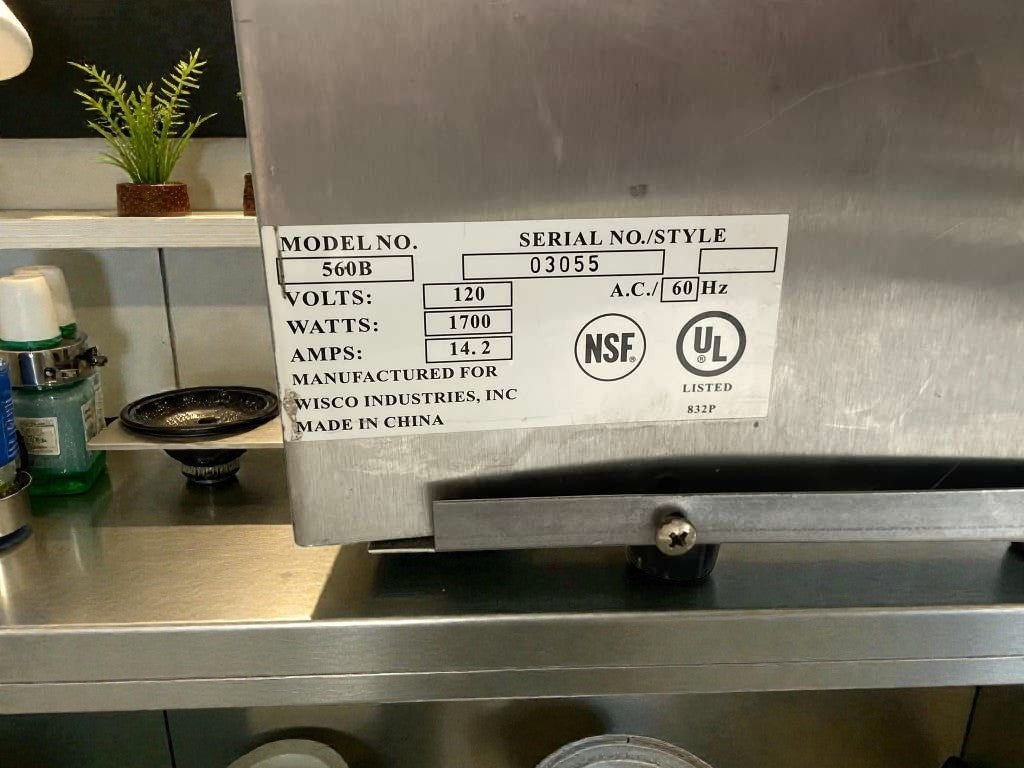 Outstanding Condition – Wisco Commercial Countertop Salamander Broiler - 120V / Single Phase - Fully Tested & Working!