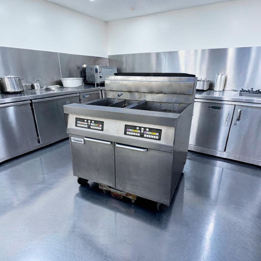 Top-Tier Condition – Frymaster SCFHD260G – Commercial Gas Floor Fryer – (2) 80 lb Vats – 250,000 BTU – Natural Gas – Fully Tested & Operational!