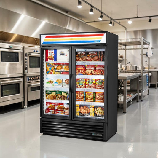 Prime Condition – True GDM-49F-HC~TSL01 – 54 1/8" Commercial Two-Glass-Door Merchandiser Freezer – 44.7 Cu. Ft. – LED Lighting – R290 – ENERGY STAR® – Fully Tested & Operational!