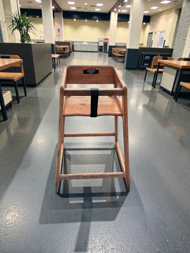 Prime Condition – Commercial Wooden Restaurant High Chair – Heavy-Duty Child Seating – Fully Inspected & Ready for Service!