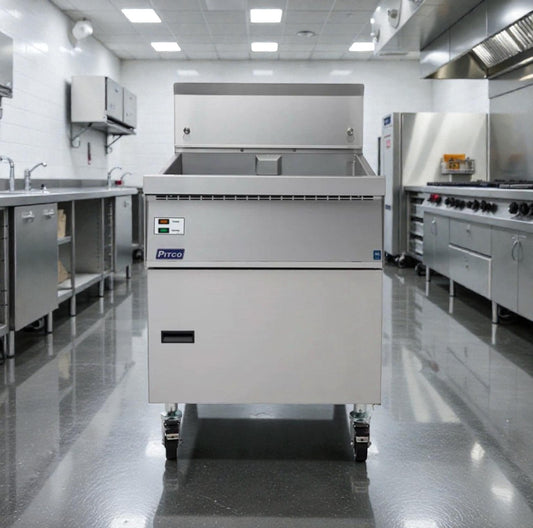 Superior Condition – Pitco Commercial Gas Fryer – Stainless Steel – Floor Model – Fully Tested & Operational!