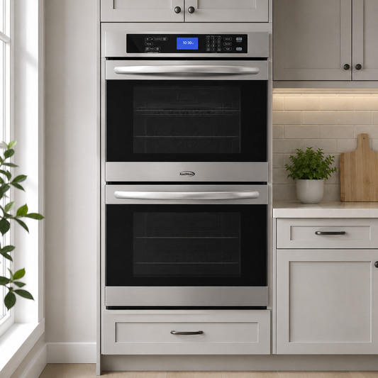 Exceptional Condition – KoolMore KM-WO30D-SS – 30" Built-In Electric Double Wall Oven – 5 Cu. Ft. – Stainless Steel – Convection – Brand New!