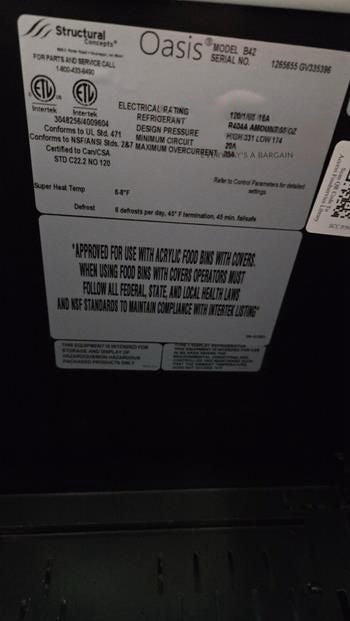 Top-Tier Condition – Structural Concepts Oasis B42 – 42 in Open Air Refrigerated Merchandiser – 120V – UL Listed – Fully Tested & Operational!