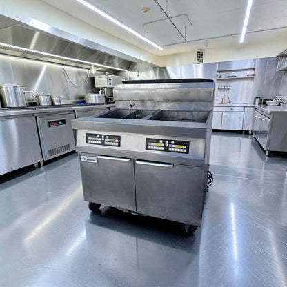 Top-Tier Condition – Frymaster SCFHD260G – Commercial Gas Floor Fryer – (2) 80 lb Vats – 250,000 BTU – Natural Gas – Fully Tested & Operational!