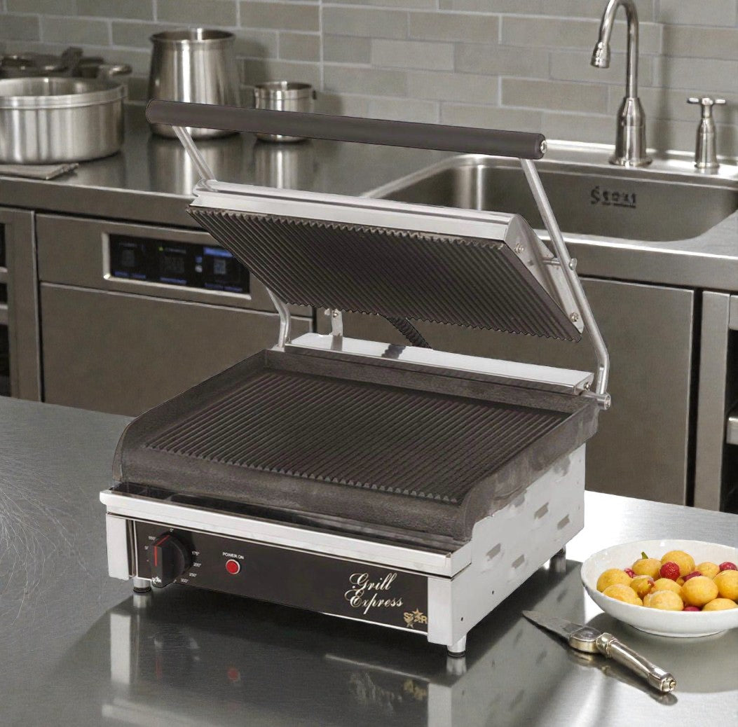 Exceptional Condition – Star Manufacturing Commercial Panini / Contact Grill – 120V / Single Phase – Fully Tested & Working!