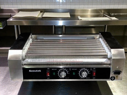 Pristine Condition – Seeutek Hot Dog Roller Grill – 7 Rollers / 24 Hot Dog Capacity – 120V – Fully Tested & Working